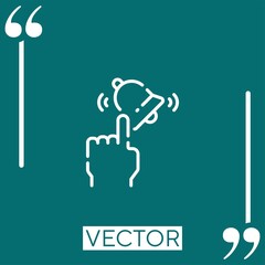 Poster - subscribe vector icon Linear icon. Editable stroked line