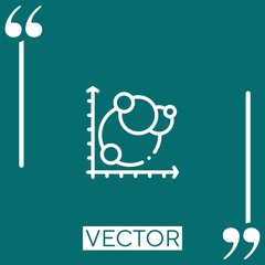 Poster - bubble vector icon Linear icon. Editable stroked line