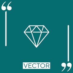 Poster - luxury vector icon Linear icon. Editable stroked line