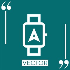Poster - navigator vector icon Linear icon. Editable stroked line