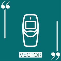 Fototapete - nokia      vector icon Linear icon. Editable stroked line