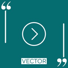 Poster - right    vector icon Linear icon. Editable stroked line