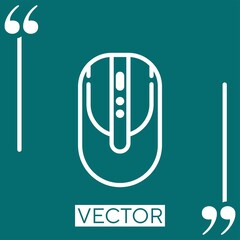 Fototapete - computing vector icon Linear icon. Editable stroked line