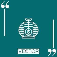 Poster - saving vector icon Linear icon. Editable stroked line