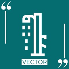 Poster - shower vector icon Linear icon. Editable stroked line