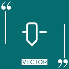 Poster - slider vector icon Linear icon. Editable stroked line
