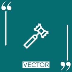 Poster - tenderizer vector icon Linear icon. Editable stroked line