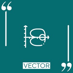 Poster - diagram vector icon linear icon. editable stroked line