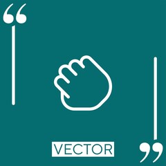 Poster - drag vector icon Linear icon. Editable stroked line