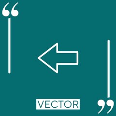 Poster - left   vector icon Linear icon. Editable stroked line