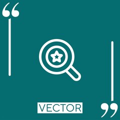 Poster - winner vector icon Linear icon. Editable stroked line