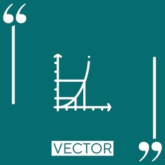 Poster - diagram vector icon linear icon. editable stroked line