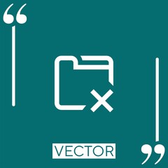 Poster - close vector icon Linear icon. Editable stroked line