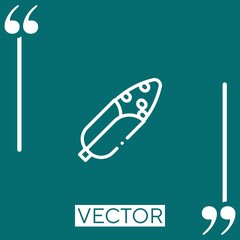 Poster - corn vector icon Linear icon. Editable stroked line