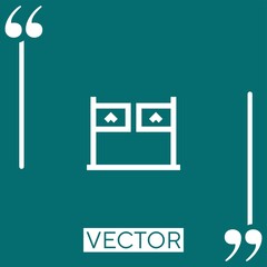 Poster - entrance vector icon Linear icon. Editable stroked line