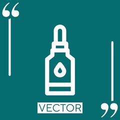 Poster - eye drops vector icon Linear icon. Editable stroked line