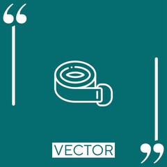 Poster - strap vector icon Linear icon. Editable stroked line