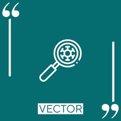 Poster - search Linear icon. Editable stroke line