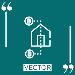 Poster - section vector icon Linear icon. Editable stroked line