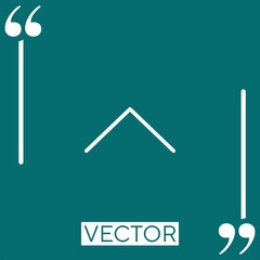 Poster - up   vector icon Linear icon. Editable stroked line
