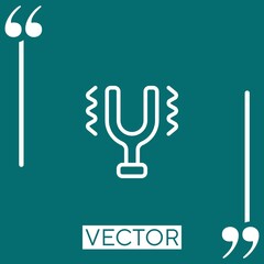 Poster - vibration vector icon Linear icon. Editable stroked line