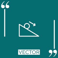 Fototapete - education vector icon Linear icon. Editable stroked line