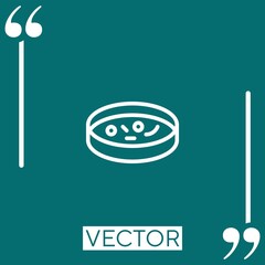 Poster - specimen vector icon Linear icon. Editable stroked line