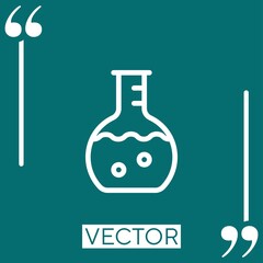 Poster - measuring utensil vector icon Linear icon. Editable stroked line