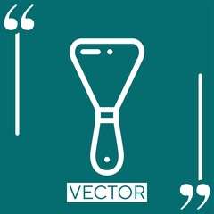 Poster - putty knife vector icon Linear icon. Editable stroked line