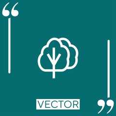 Poster - spinach vector icon Linear icon. Editable stroked line