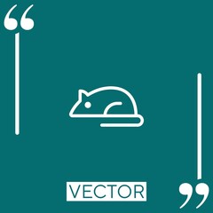 Poster - healthcare and medical vector icon Linear icon. Editable stroked line