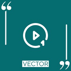 Poster - new vector icon Linear icon. Editable stroked line