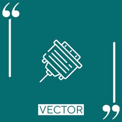 Poster - vga vector icon Linear icon. Editable stroked line