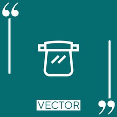 Poster - mask vector icon Linear icon. Editable stroked line