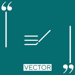 Poster - justified text Linear icon. Editable stroke line