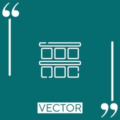 Poster - layout vector icon Linear icon. Editable stroked line