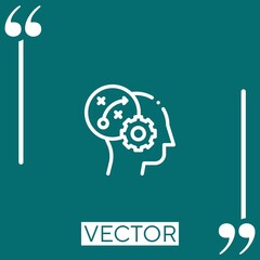 Poster - tactical vector icon Linear icon. Editable stroked line