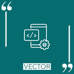Poster - ux Linear icon. Editable stroke line