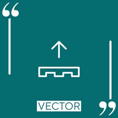 Fototapete - arrow Linear icon. Editable stroke line