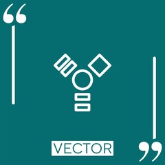 Poster - firewire Linear icon. Editable stroke line