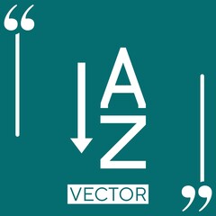 Poster - sort Linear icon. Editable stroke line