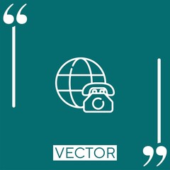 Poster - communication Linear icon. Editable stroke line