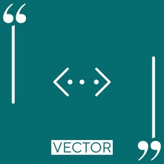 Poster - ethernet Linear icon. Editable stroke line