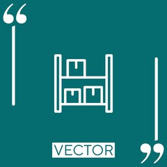 Poster - store Linear icon. Editable stroke line