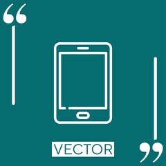 Fototapete - tablet Linear icon. Editable stroke line