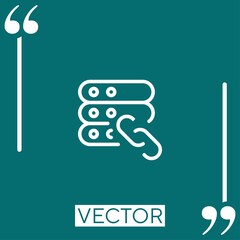 Poster - link Linear icon. Editable stroke line