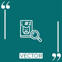 Poster - comic book Linear icon. Editable stroke line