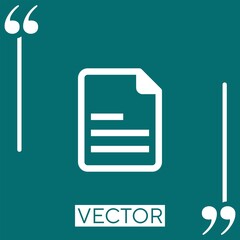 Poster - files Linear icon. Editable stroke line