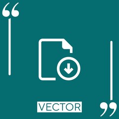 Poster - files Linear icon. Editable stroke line
