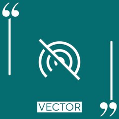 Poster - wifi Linear icon. Editable stroke line
